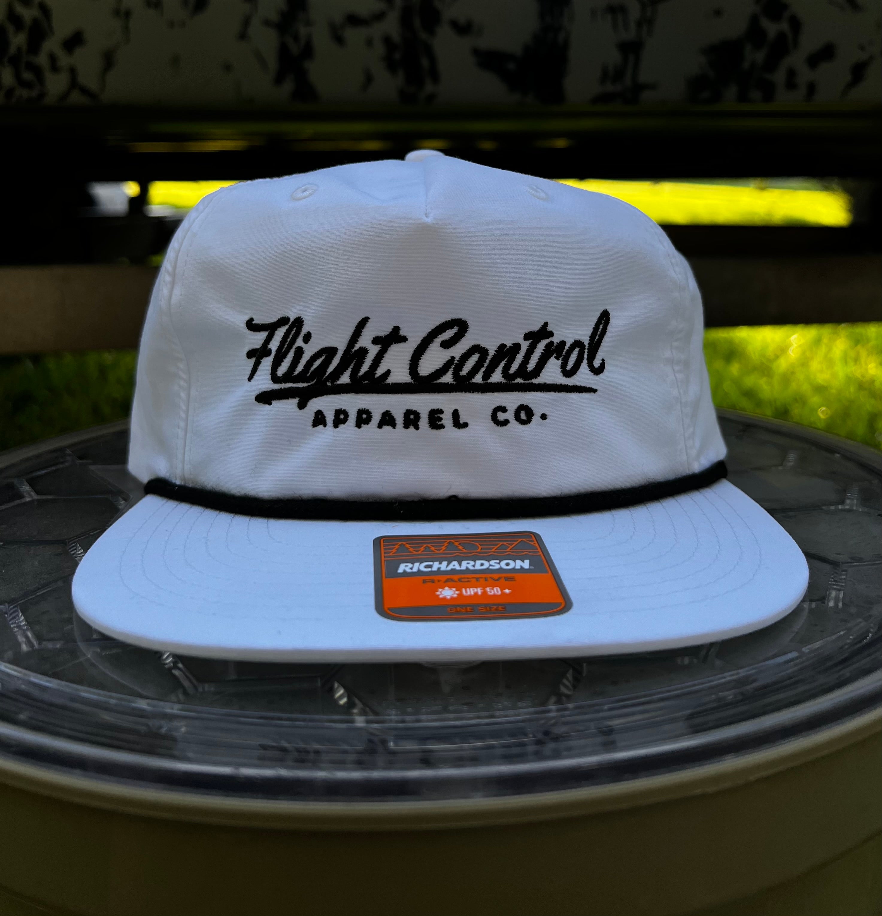 Rope Hat - White (Black Logo)