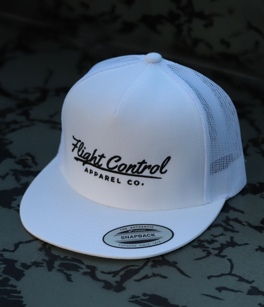 White Logo Hat